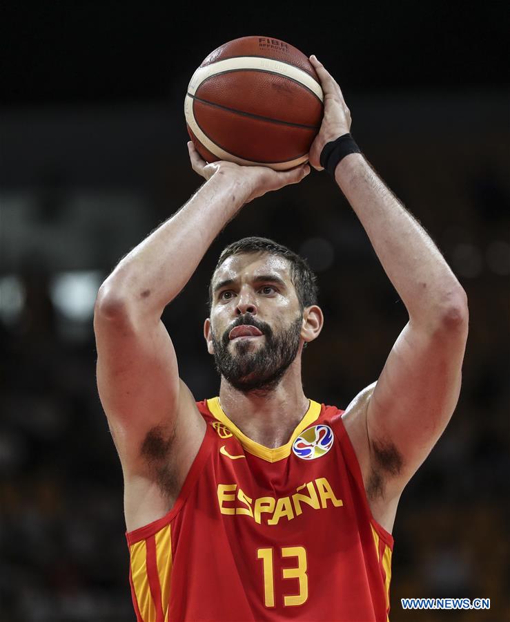 (SP)CHINA-GUANGZHOU-BASKETBALL-FIBA WORLD CUP-GROUP C-SPAIN VS PUERTO RICO