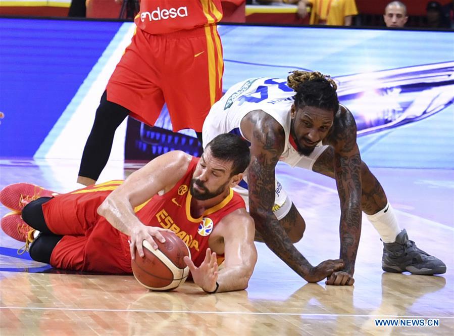 (SP)CHINA-GUANGZHOU-BASKETBALL-FIBA WORLD CUP-GROUP C-SPAIN VS PUERTO RICO