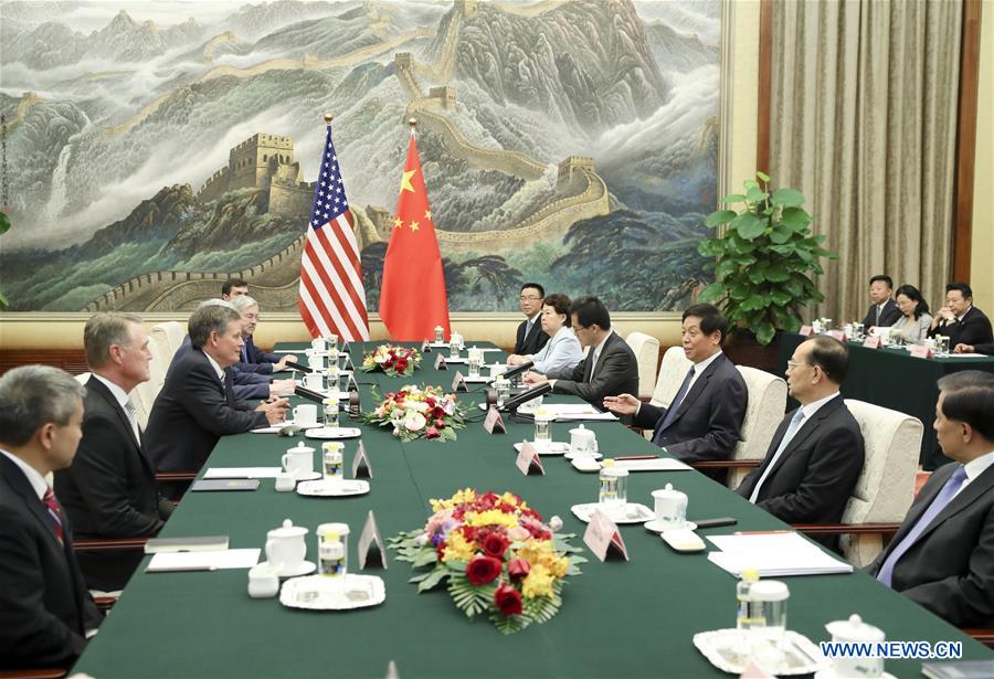 CHINA-BEIJING-LI ZHANSHU-U.S.-SENATORS-MEETING (CN)