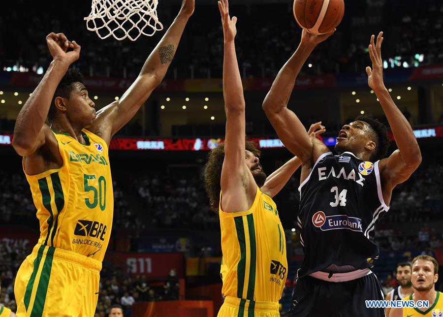 (SP)CHINA-NANJING-BASKETBALL-FIBA WORLD CUP-GROUP F-GREECE VS BRAZIL(CN)