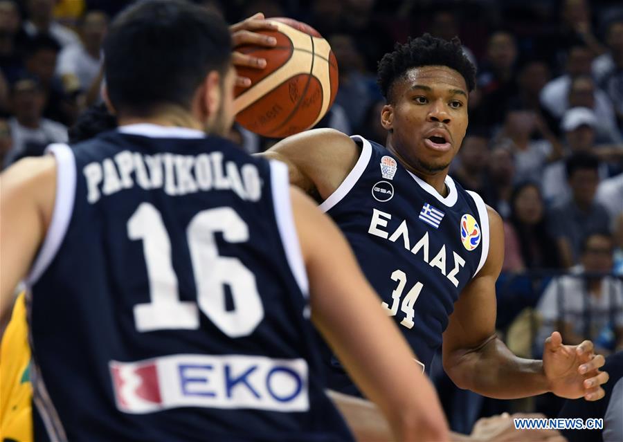 (SP)CHINA-NANJING-BASKETBALL-FIBA WORLD CUP-GROUP F-GREECE VS BRAZIL(CN)