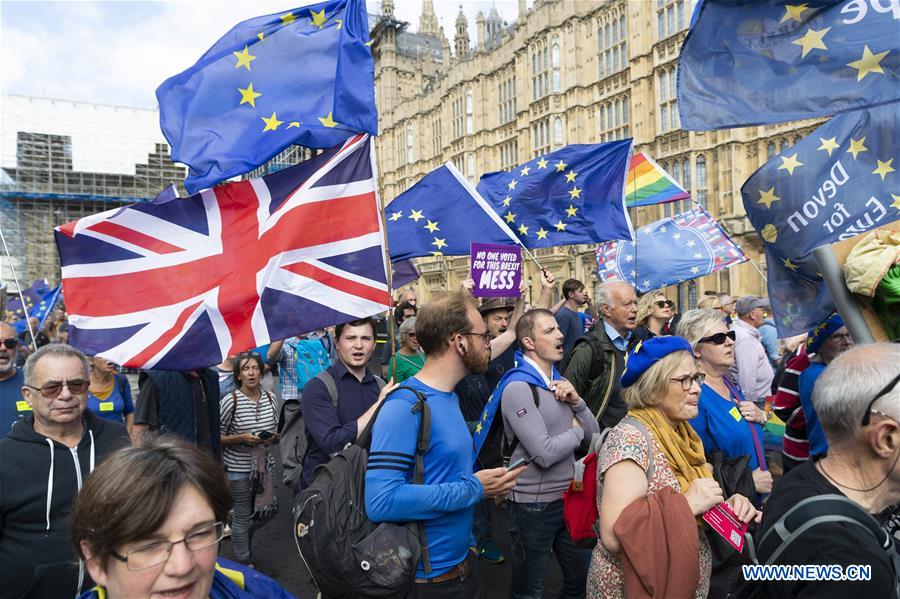 BRITAIN-LONDON-ANTI BREXIT-DEMONSTRATION