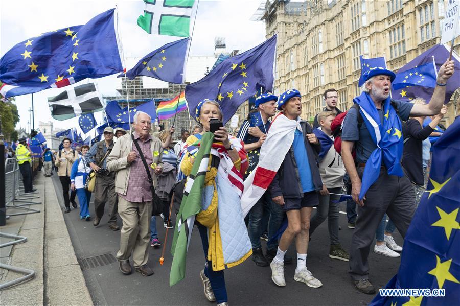 BRITAIN-LONDON-ANTI BREXIT-DEMONSTRATION