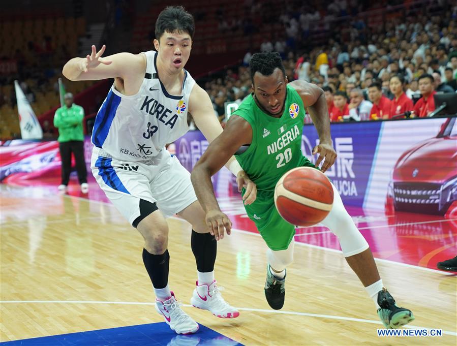 (SP)CHINA-WUHAN-BASKETBALL-FIBA WORLD CUP-GROUP B- SOUTH KOREA VS NIGERIA  (CN)