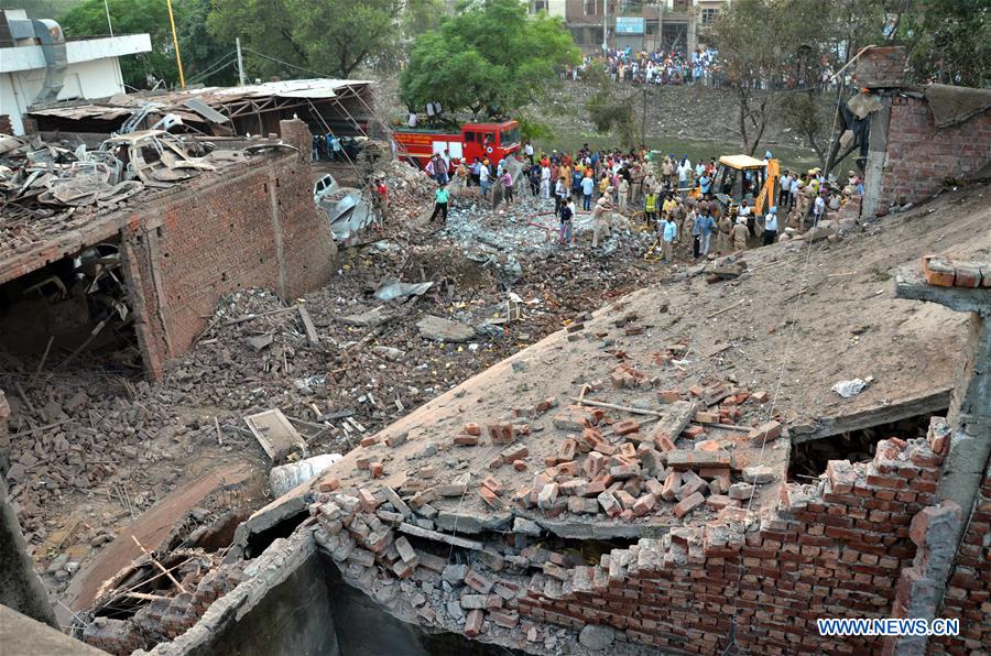INDIA-GURDASPUR-FIREWORKS FACTORY-BLAST