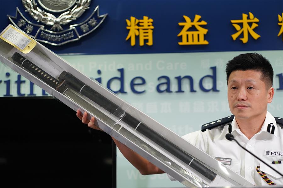 CHINA-HONG KONG-POLICE-MEDIA BRIEFING-ARREST (CN)