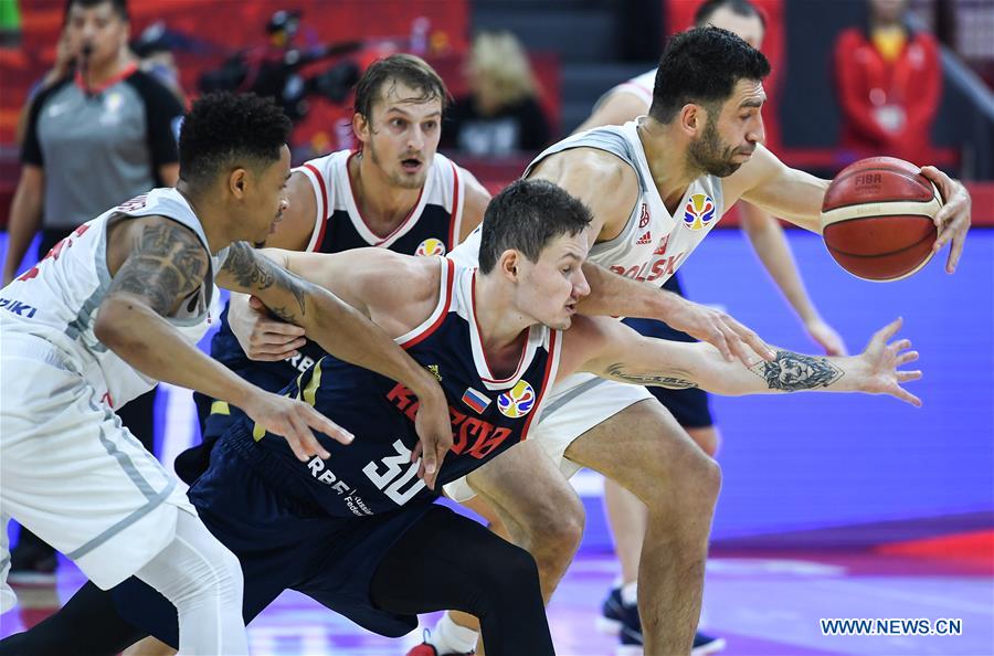 (SP)CHINA-FOSHAN-BASKETBALL-FIBA WORLD CUP-GROUP I-POL VS RUS (CN)