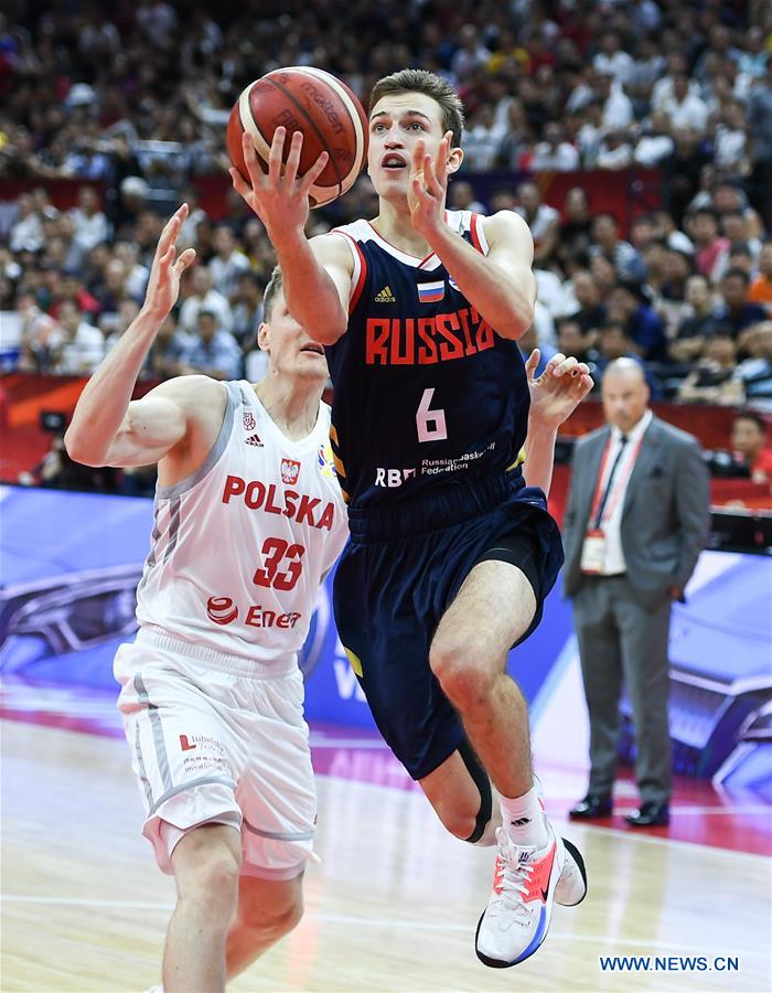 (SP)CHINA-FOSHAN-BASKETBALL-FIBA WORLD CUP-GROUP I-POL VS RUS (CN)