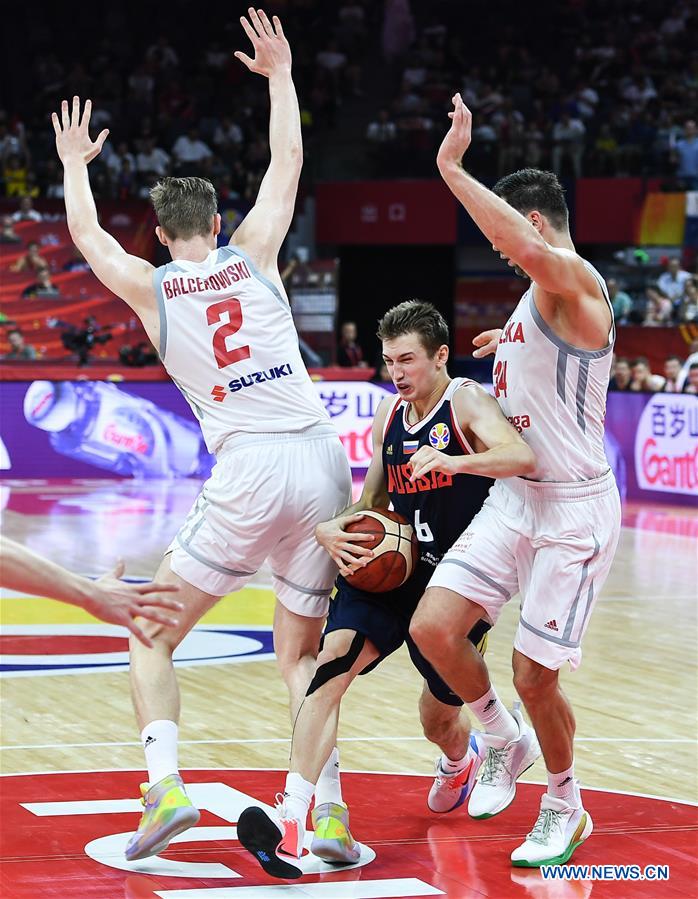 (SP)CHINA-FOSHAN-BASKETBALL-FIBA WORLD CUP-GROUP I-POL VS RUS (CN)