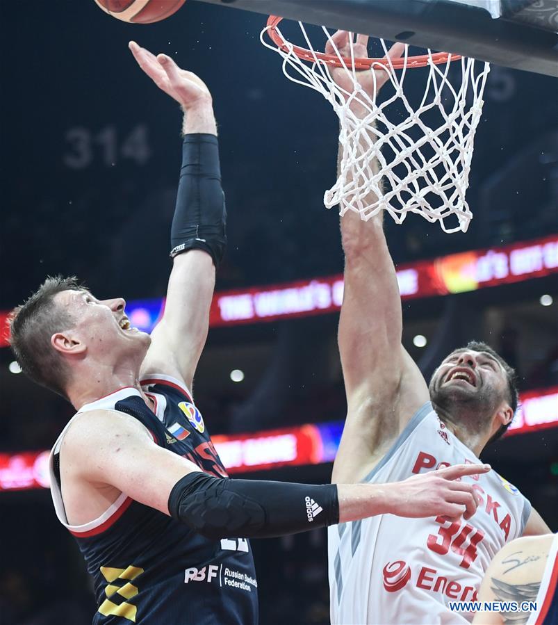 (SP)CHINA-FOSHAN-BASKETBALL-FIBA WORLD CUP-GROUP I-POL VS RUS (CN)