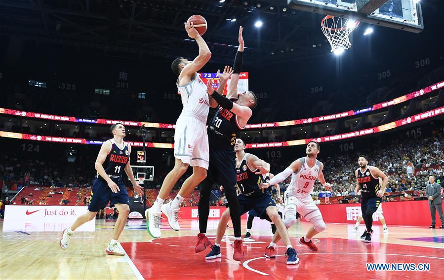 (SP)CHINA-FOSHAN-BASKETBALL-FIBA WORLD CUP-GROUP I-POL VS RUS (CN)