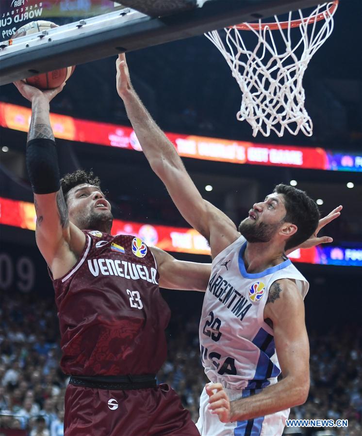 (SP)CHINA-FOSHAN-BASKETBALL-FIBA WORLD CUP-GROUP I- ARG VS VEN (CN)