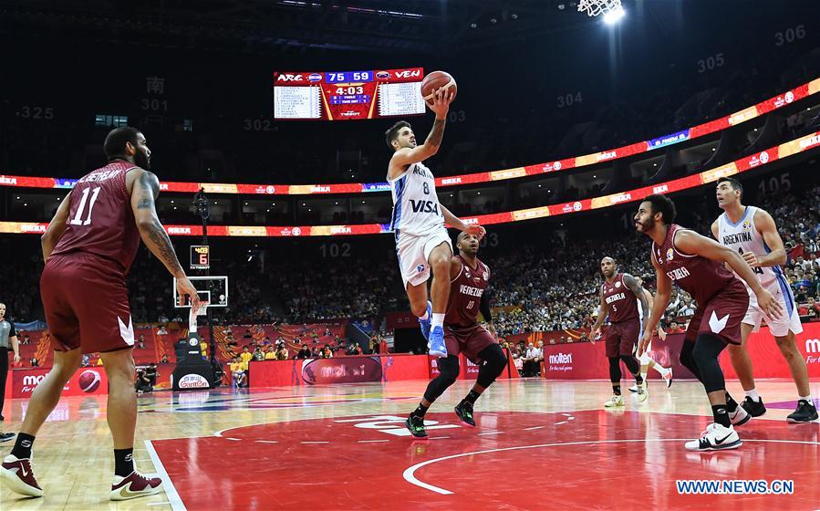 (SP)CHINA-FOSHAN-BASKETBALL-FIBA WORLD CUP-GROUP I- ARG VS VEN (CN)