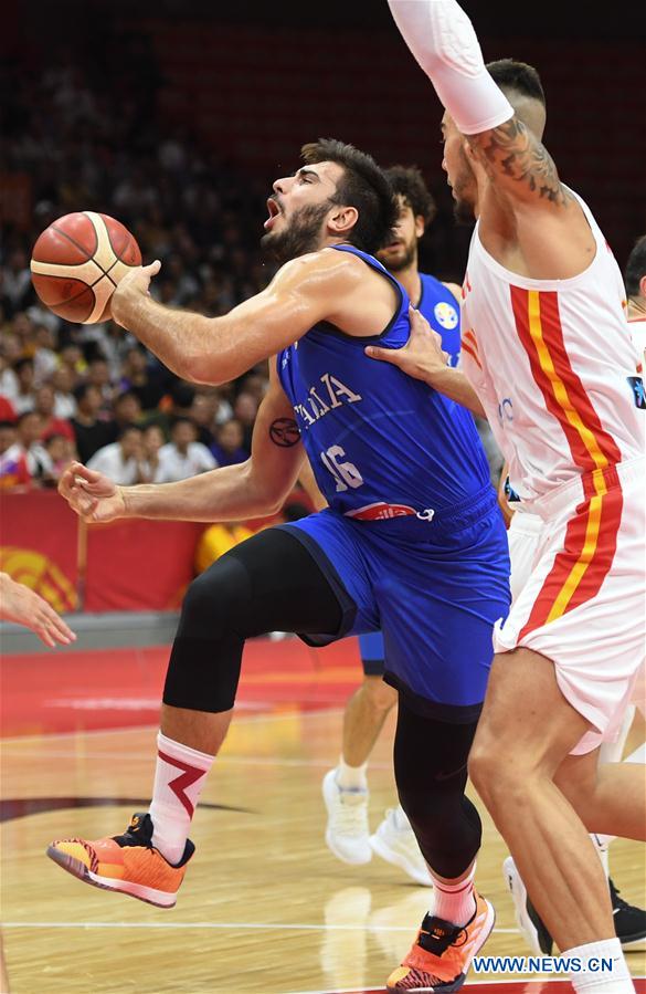 (SP)CHINA-WUHAN-BASKETBALL-FIBA WORLD CUP-GROUP J-SPAIN VS ITALY (CN)