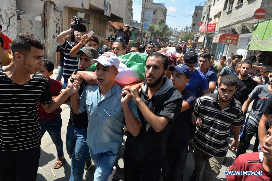 MIDEAST-GAZA-FUNERAL