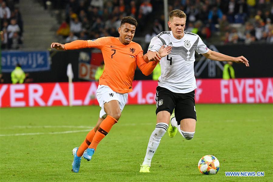(SP)GERMANY-HAMBURG-SOCCER-UEFA EURO 2020 QUALIFYING-GERMANY VS THE NETHERLANDS
