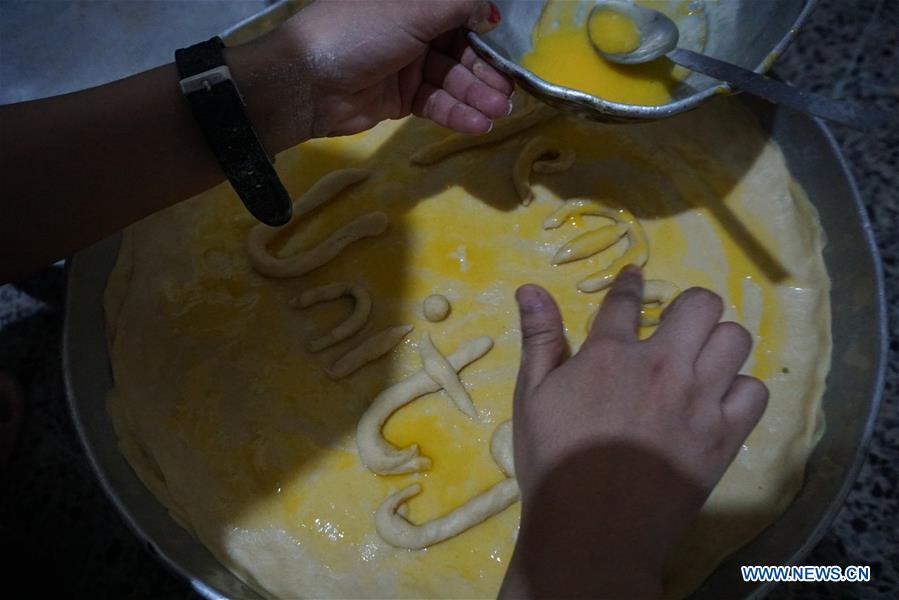 YEMEN-SANAA-YEMENI SWEET DISH-BINT AL-SAHN
