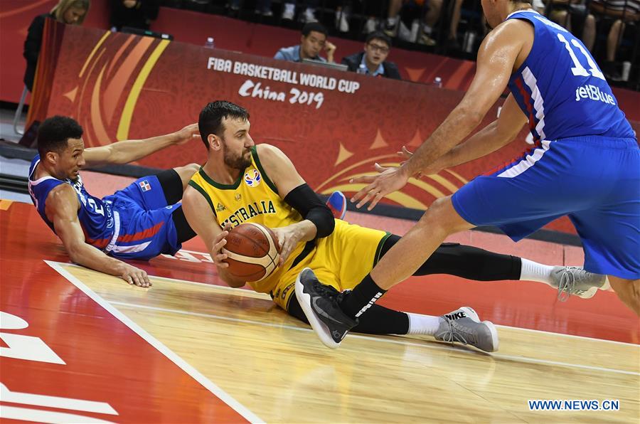 (SP)CHINA-NANJING-BASKETBALL-FIBA WORLD CUP-GROUP L-AUS VS DOM(CN)