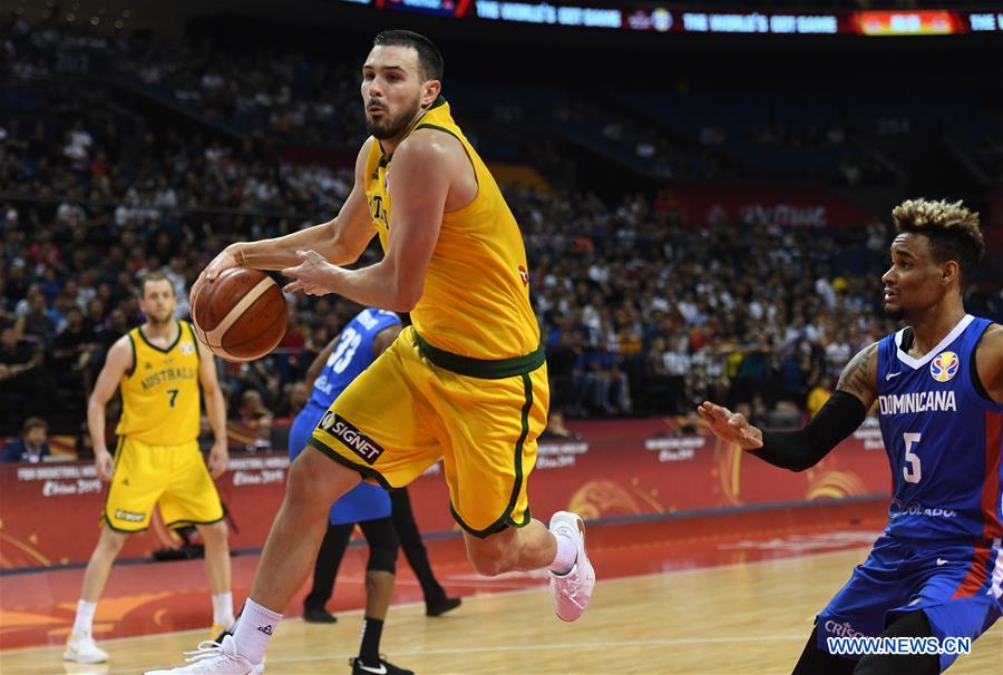 (SP)CHINA-NANJING-BASKETBALL-FIBA WORLD CUP-GROUP L-AUS VS DOM(CN)