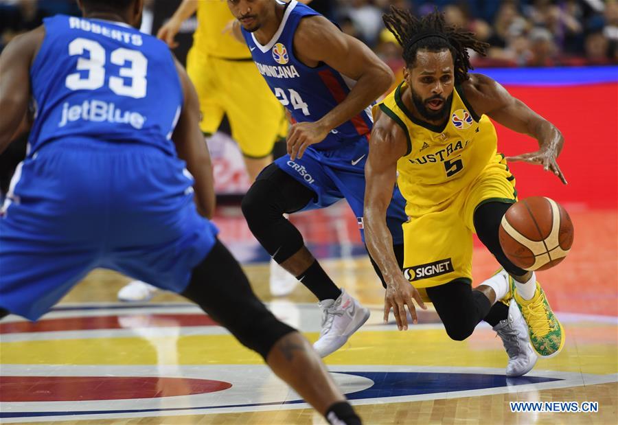 (SP)CHINA-NANJING-BASKETBALL-FIBA WORLD CUP-GROUP L-AUS VS DOM(CN)