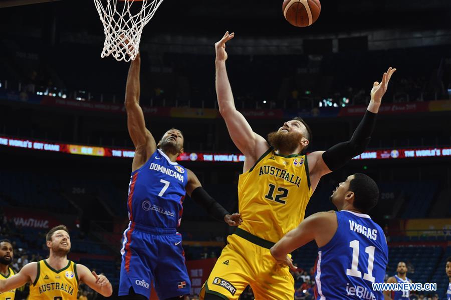 (SP)CHINA-NANJING-BASKETBALL-FIBA WORLD CUP-GROUP L-AUSTRALIA VS DOMINICAN REPUBLIC (CN)