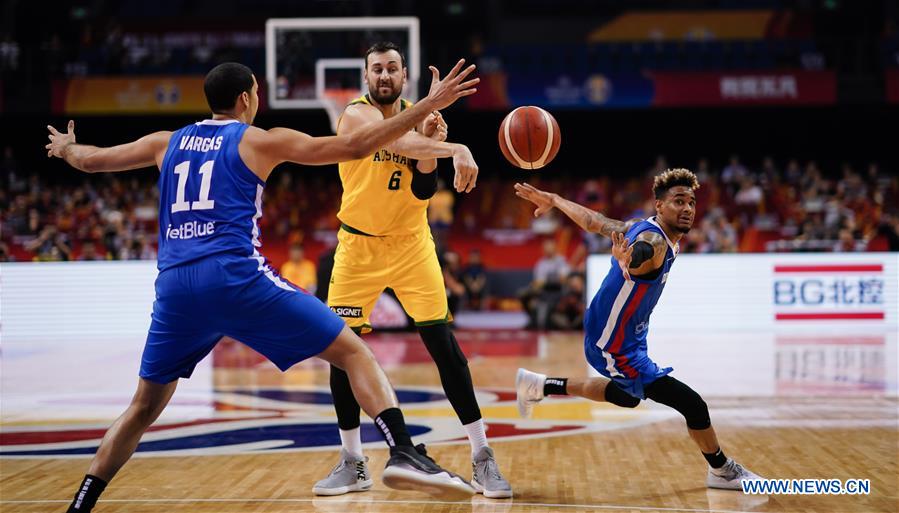 (SP)CHINA-NANJING-BASKETBALL-FIBA WORLD CUP-GROUP L-AUSTRALIA VS DOMINICAN REPUBLIC (CN)