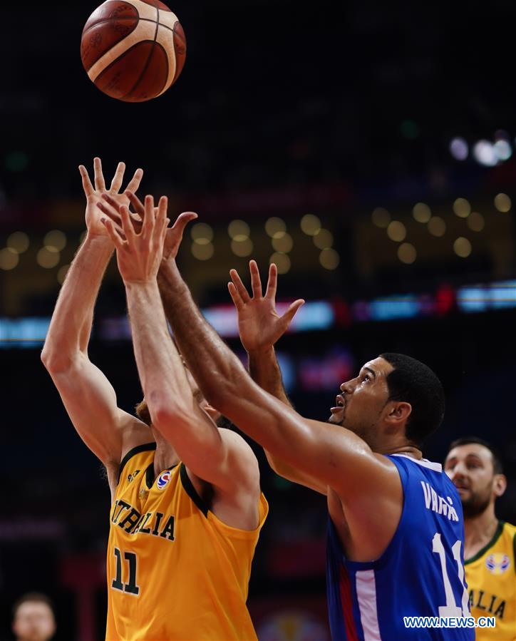 (SP)CHINA-NANJING-BASKETBALL-FIBA WORLD CUP-GROUP L-AUSTRALIA VS DOMINICAN REPUBLIC (CN)