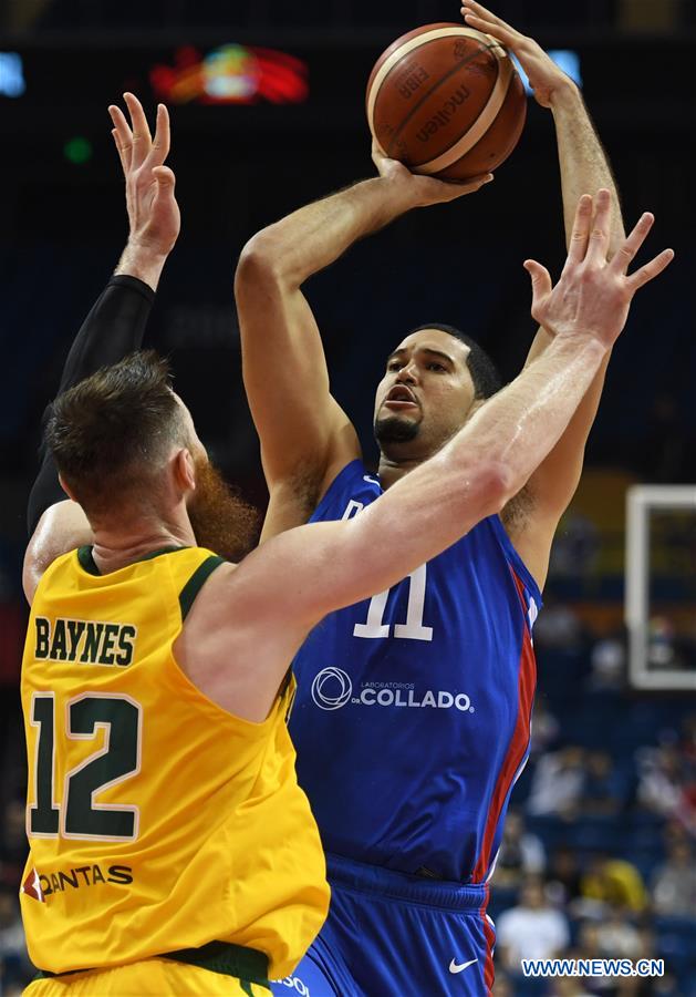 (SP)CHINA-NANJING-BASKETBALL-FIBA WORLD CUP-GROUP L-AUS VS DOM(CN)