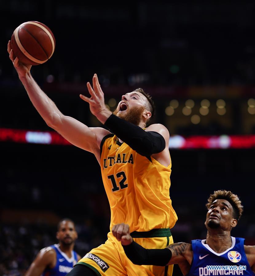 (SP)CHINA-NANJING-BASKETBALL-FIBA WORLD CUP-GROUP L-AUSTRALIA VS DOMINICAN REPUBLIC (CN)