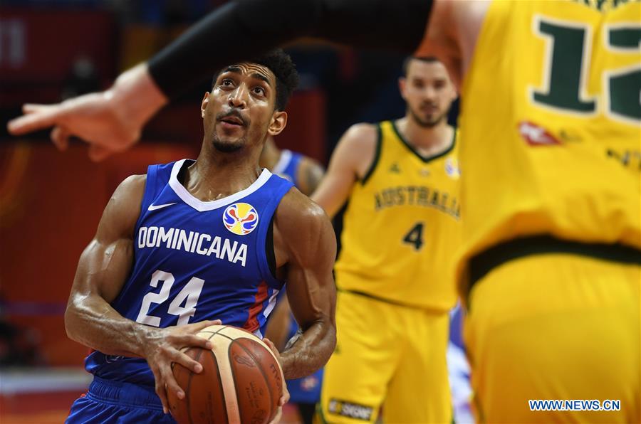 (SP)CHINA-NANJING-BASKETBALL-FIBA WORLD CUP-GROUP L-AUS VS DOM(CN)