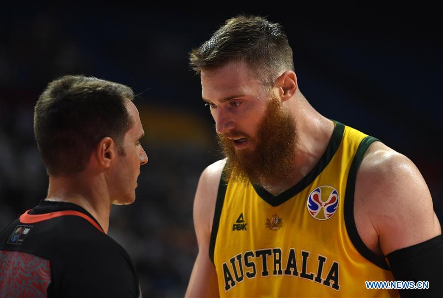 (SP)CHINA-NANJING-BASKETBALL-FIBA WORLD CUP-GROUP L-AUS VS DOM(CN)