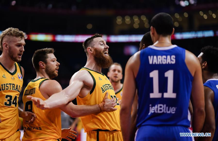 (SP)CHINA-NANJING-BASKETBALL-FIBA WORLD CUP-GROUP L-AUSTRALIA VS DOMINICAN REPUBLIC (CN)