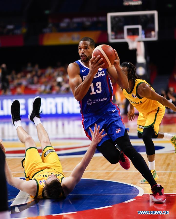 (SP)CHINA-NANJING-BASKETBALL-FIBA WORLD CUP-GROUP L-AUSTRALIA VS DOMINICAN REPUBLIC (CN)