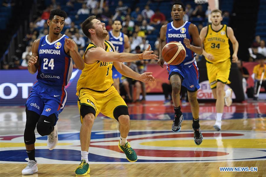 (SP)CHINA-NANJING-BASKETBALL-FIBA WORLD CUP-GROUP L-AUS VS DOM(CN)