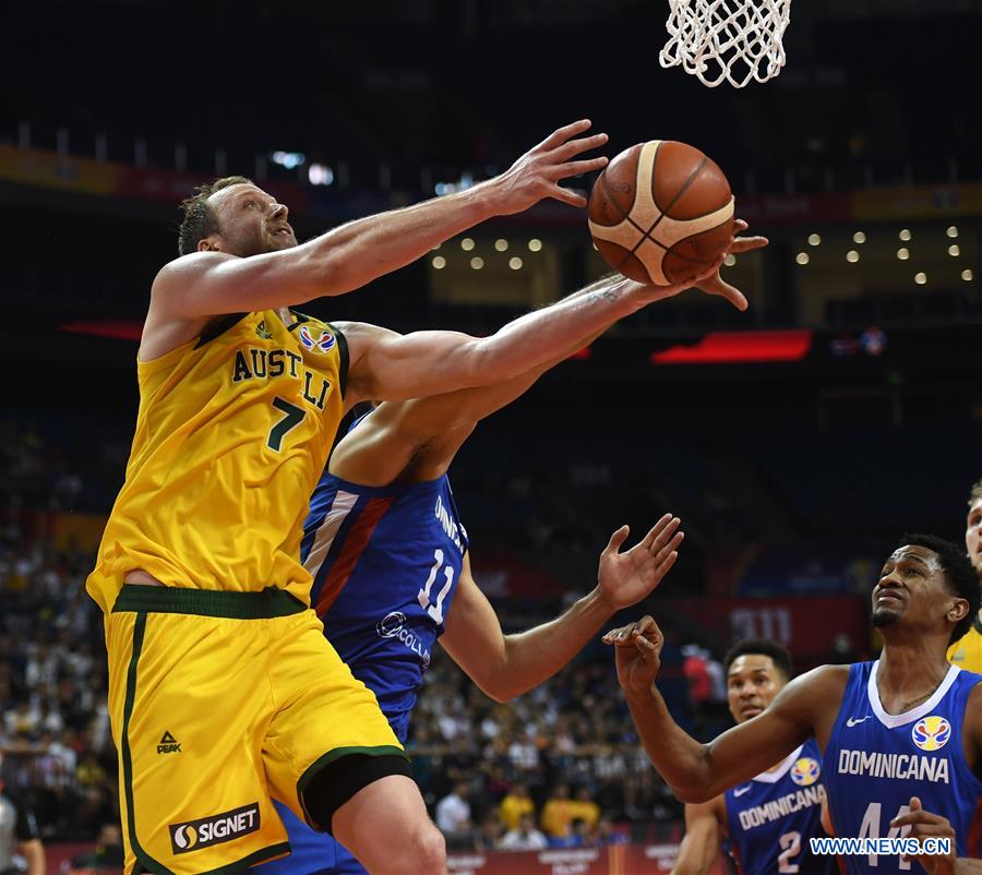(SP)CHINA-NANJING-BASKETBALL-FIBA WORLD CUP-GROUP L-AUS VS DOM(CN)