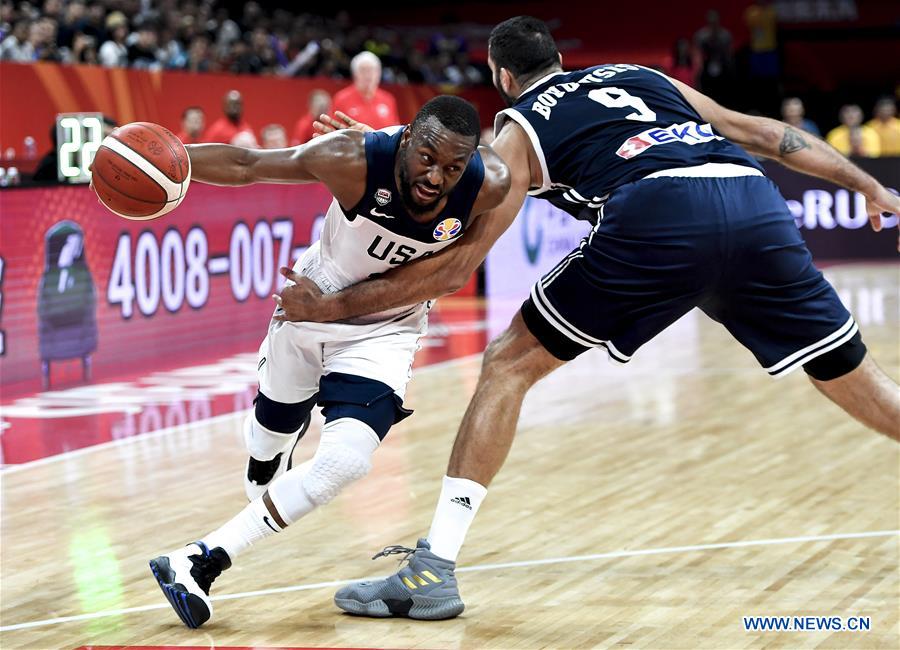(SP)CHINA-SHENZHEN-BASKETBALL-FIBA WORLD CUP-GROUP K-USA VS GREECE (CN)
