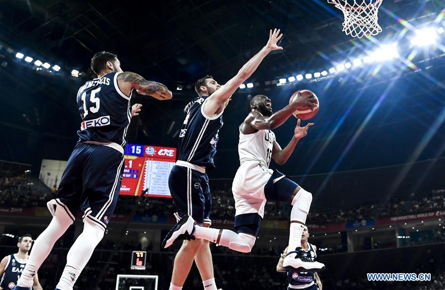(SP)CHINA-SHENZHEN-BASKETBALL-FIBA WORLD CUP-GROUP K-USA VS GREECE (CN)