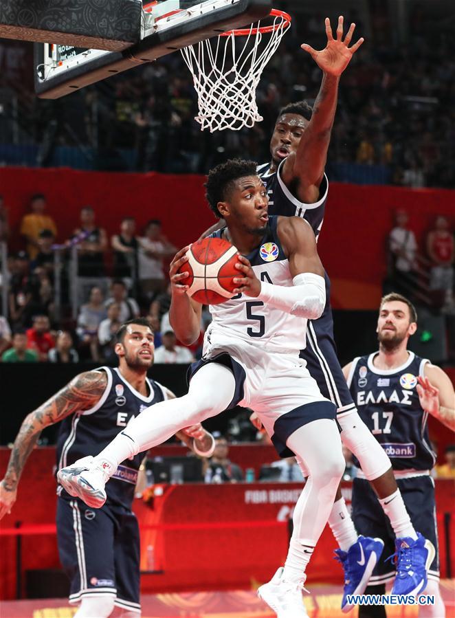 (SP)CHINA-SHENZHEN-BASKETBALL-FIBA WORLD CUP-GROUP K-USA VS GREECE (CN)