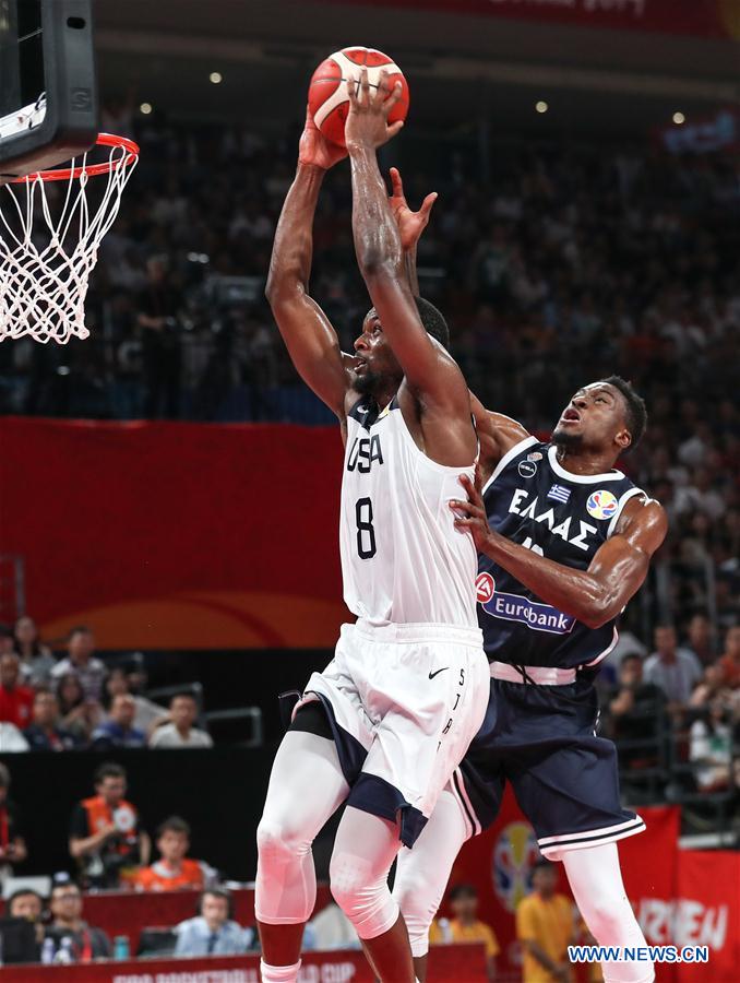(SP)CHINA-SHENZHEN-BASKETBALL-FIBA WORLD CUP-GROUP K-USA VS GREECE (CN)