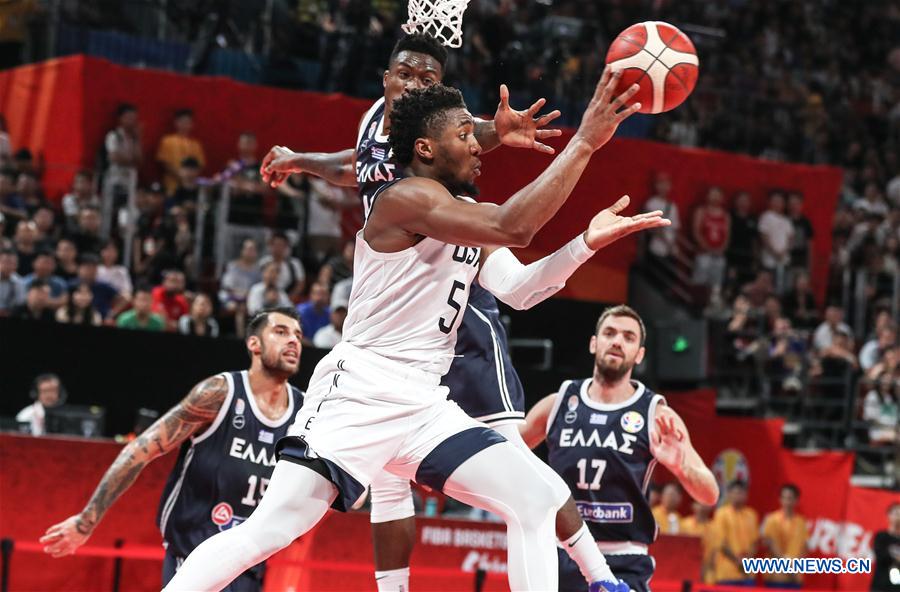 (SP)CHINA-SHENZHEN-BASKETBALL-FIBA WORLD CUP-GROUP K-USA VS GREECE (CN)