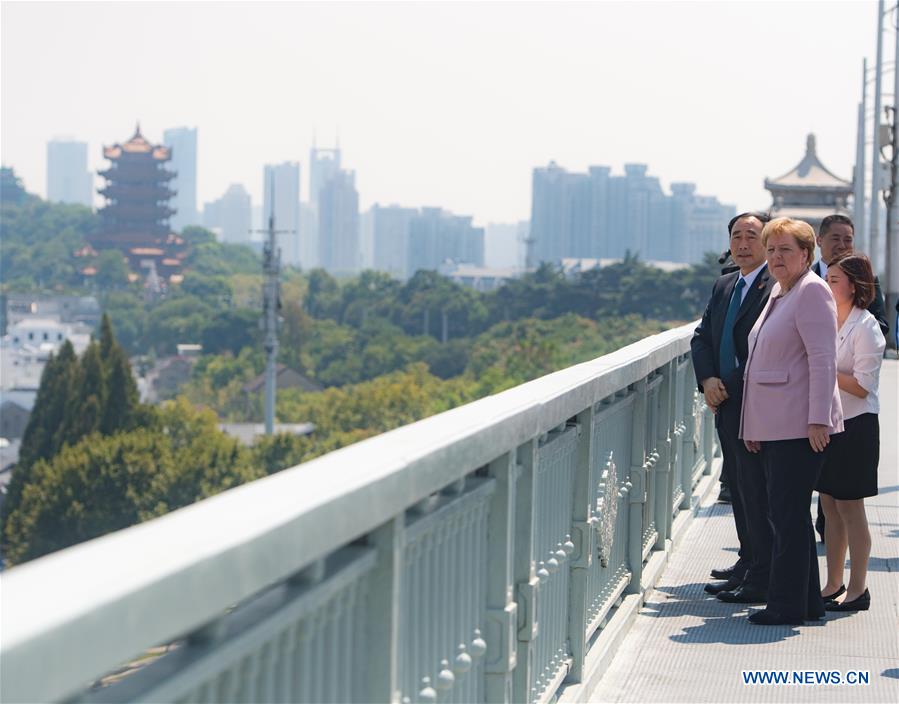 CHINA-WUHAN-MERKEL-VISIT (CN)