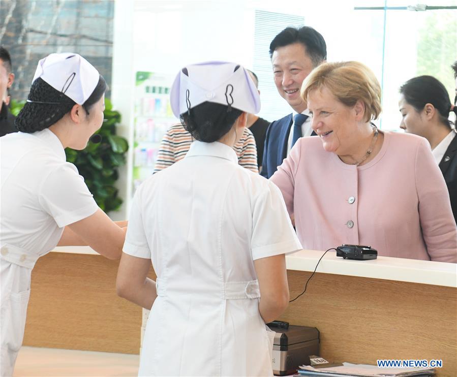 CHINA-WUHAN-MERKEL-VISIT (CN)