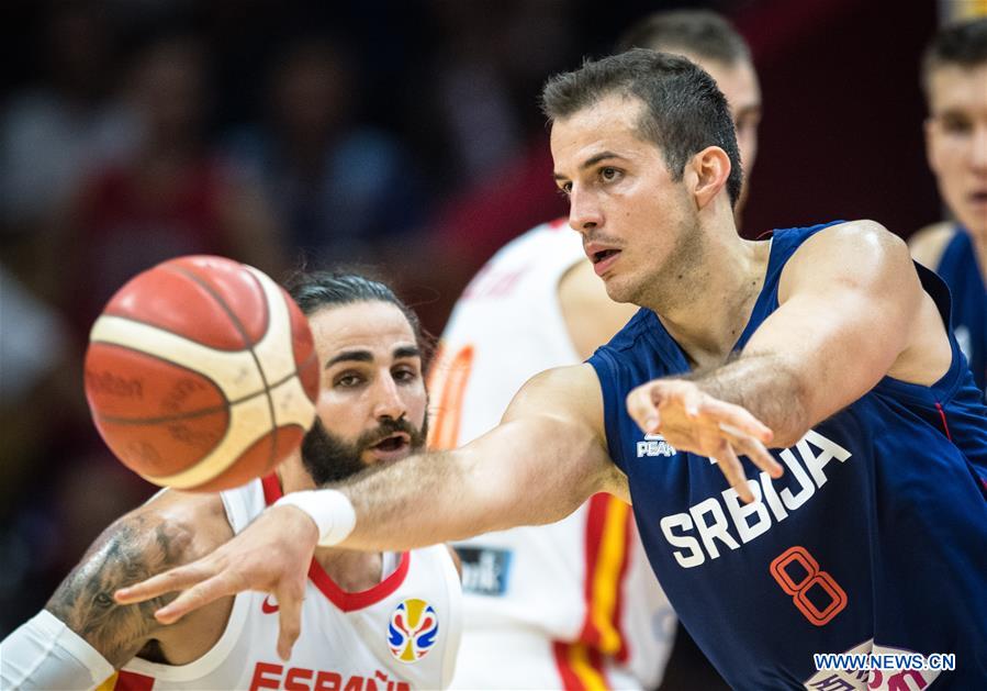 (SP)CHINA-WUHAN-BASKETBALL-FIBA WORLD CUP-GROUP J-ESP VS SRB (CN)