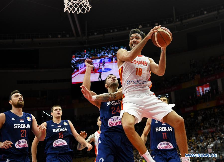 (SP)CHINA-WUHAN-BASKETBALL-FIBA WORLD CUP-GROUP J-ESP VS SRB (CN)