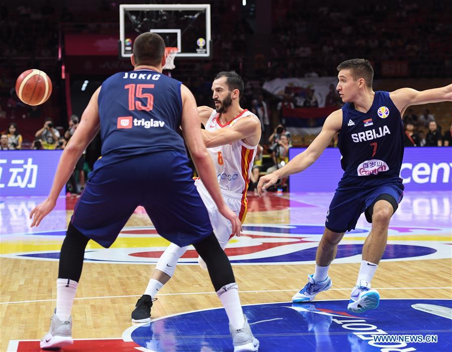 (SP)CHINA-WUHAN-BASKETBALL-FIBA WORLD CUP-GROUP J-ESP VS SRB (CN)