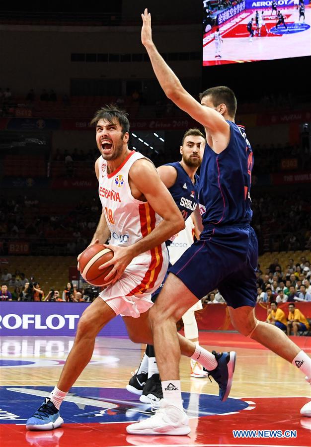 (SP)CHINA-WUHAN-BASKETBALL-FIBA WORLD CUP-GROUP J-ESP VS SRB (CN)