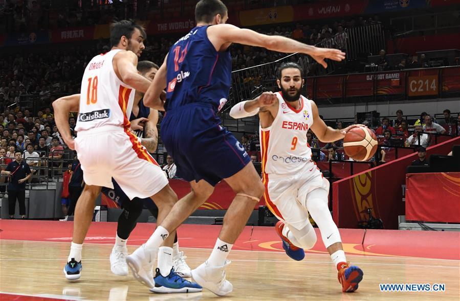 (SP)CHINA-WUHAN-BASKETBALL-FIBA WORLD CUP-GROUP J-ESP VS SRB (CN)