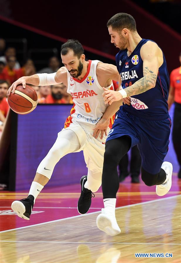 (SP)CHINA-WUHAN-BASKETBALL-FIBA WORLD CUP-GROUP J-ESP VS SRB (CN)