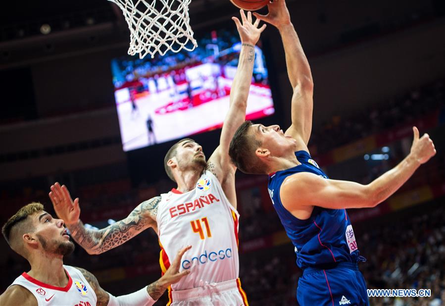 (SP)CHINA-WUHAN-BASKETBALL-FIBA WORLD CUP-GROUP J-ESP VS SRB (CN)