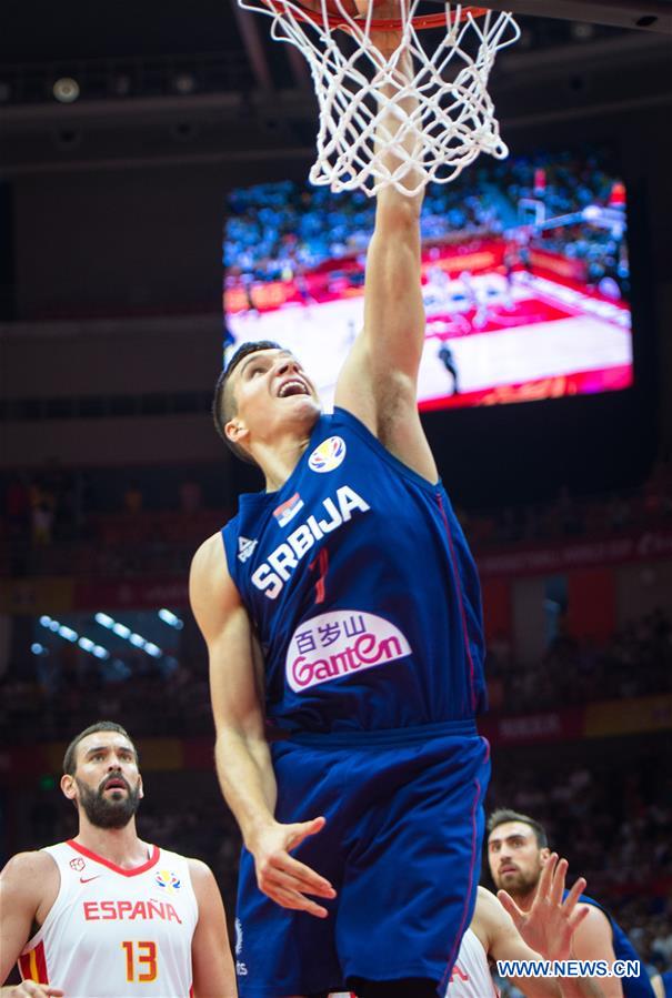 (SP)CHINA-WUHAN-BASKETBALL-FIBA WORLD CUP-GROUP J-ESP VS SRB (CN)